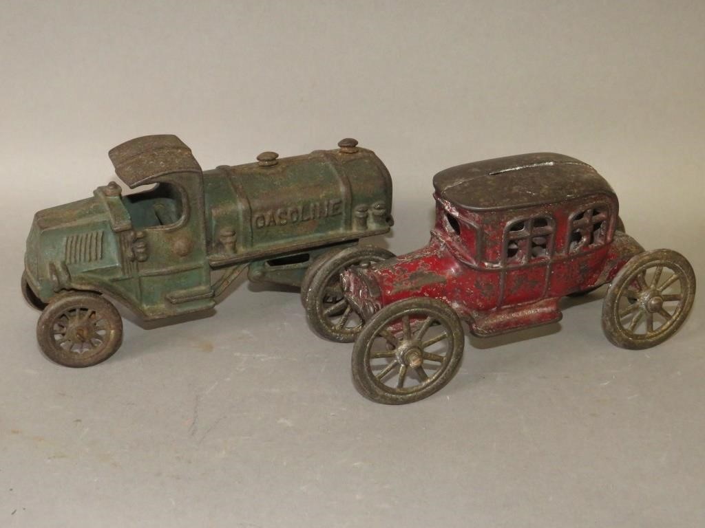 2 CAST IRON TOYSca. 1920-1940;