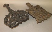 2 CAST IRON TRIVETSca. 1830-18