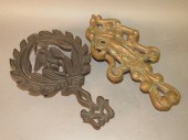 2 CAST IRON TRIVETSca. 1830-18