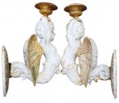 (2) CAST IRON WALL-MOUNTED CHE