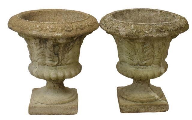 (2) CAST STONE CAMPAGNA-FORM GARDEN