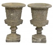 (2) CAST STONE CAMPANA-FORM GA