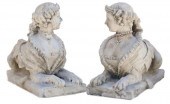 (2) CAST STONE FEMALE SPHINX G