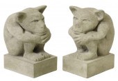(2) CAST STONE GARDEN STATUARY