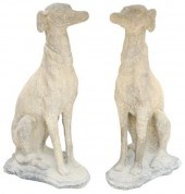 (2) CAST STONE GARDEN STATUARY