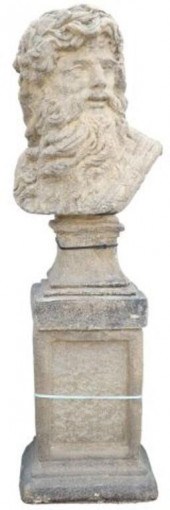 (2) CAST STONE GARDEN STATUARY