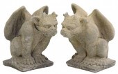 (2) CAST STONE GARDEN STATUARY