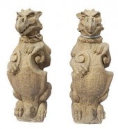 (2) CAST STONE GARDEN STATUARY