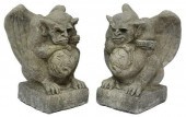 (2) CAST STONE GARDEN STATUARY