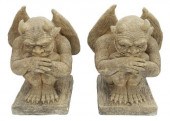 (2) CAST STONE GARDEN STATUARY