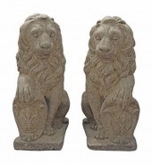 (2) CAST STONE GARDEN STATUARY