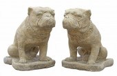(2) CAST STONE GARDEN STATUARY