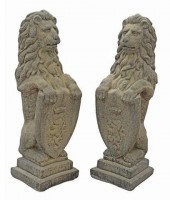 (2) CAST STONE GARDEN STATUARY