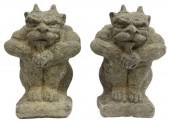 (2) CAST STONE GARDEN STATUARY
