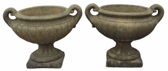 (2) CAST STONE GARDEN STATUARY