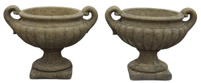 (2) CAST STONE GARDEN STATUARY