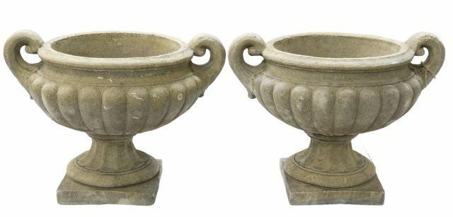 (2) CAST STONE GARDEN STATUARY