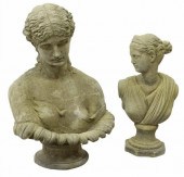 (2) CAST STONE GARDEN STATUARY