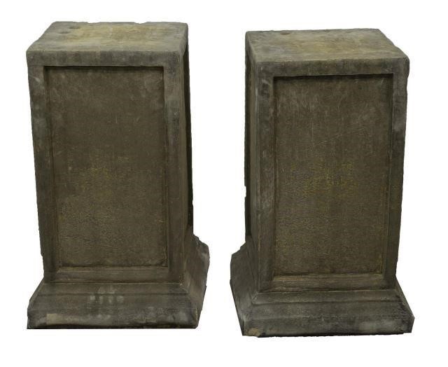 (2) CAST STONE GARDEN STATUARY