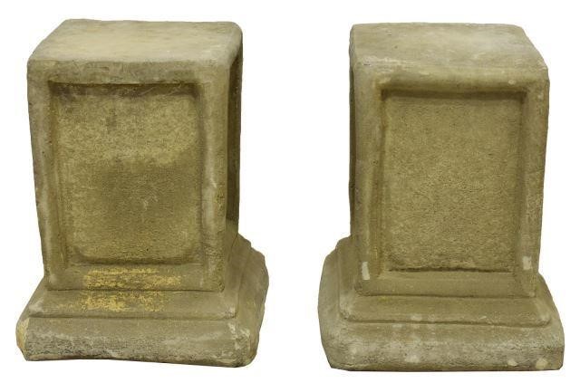 (2) CAST STONE GARDEN STATUARY