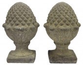 (2) CAST STONE PINEAPPLE GATE