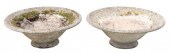 (2) CAST STONE TAPERED GARDEN