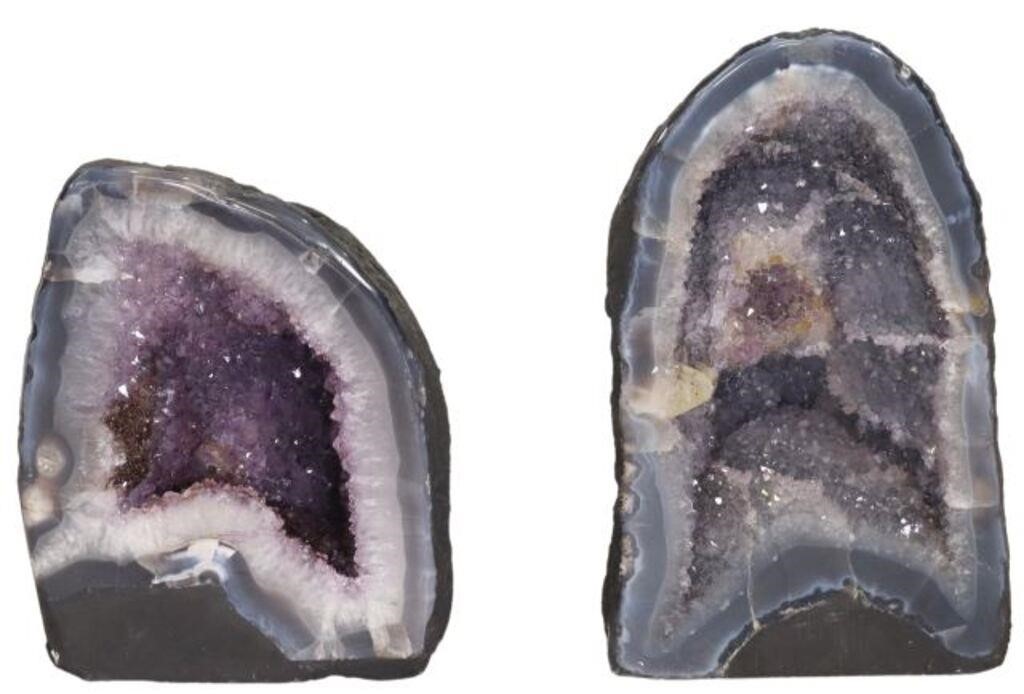(2) CATHEDRAL GEODE SPECIMENS,