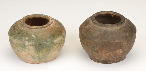 2 CERAMIC BOWLS, HAN DYNASTY,