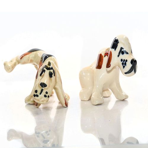 2 CERAMIC FIGURINES, DOGSTwo