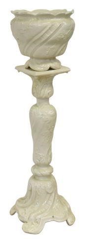 (2) CERAMIC JARDINIERE PLANTER &