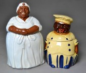 (2) CERAMIC MAMMY/COOK COOKIE