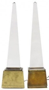 (2) CHAPMAN MODERN ACRYLIC OBE