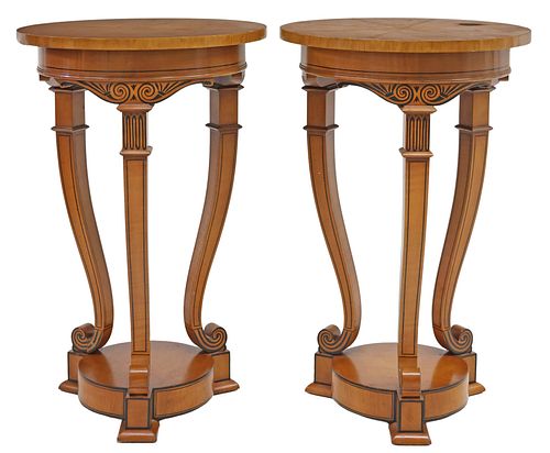 (2) CHARLES X STYLE PAINTED MAPLE