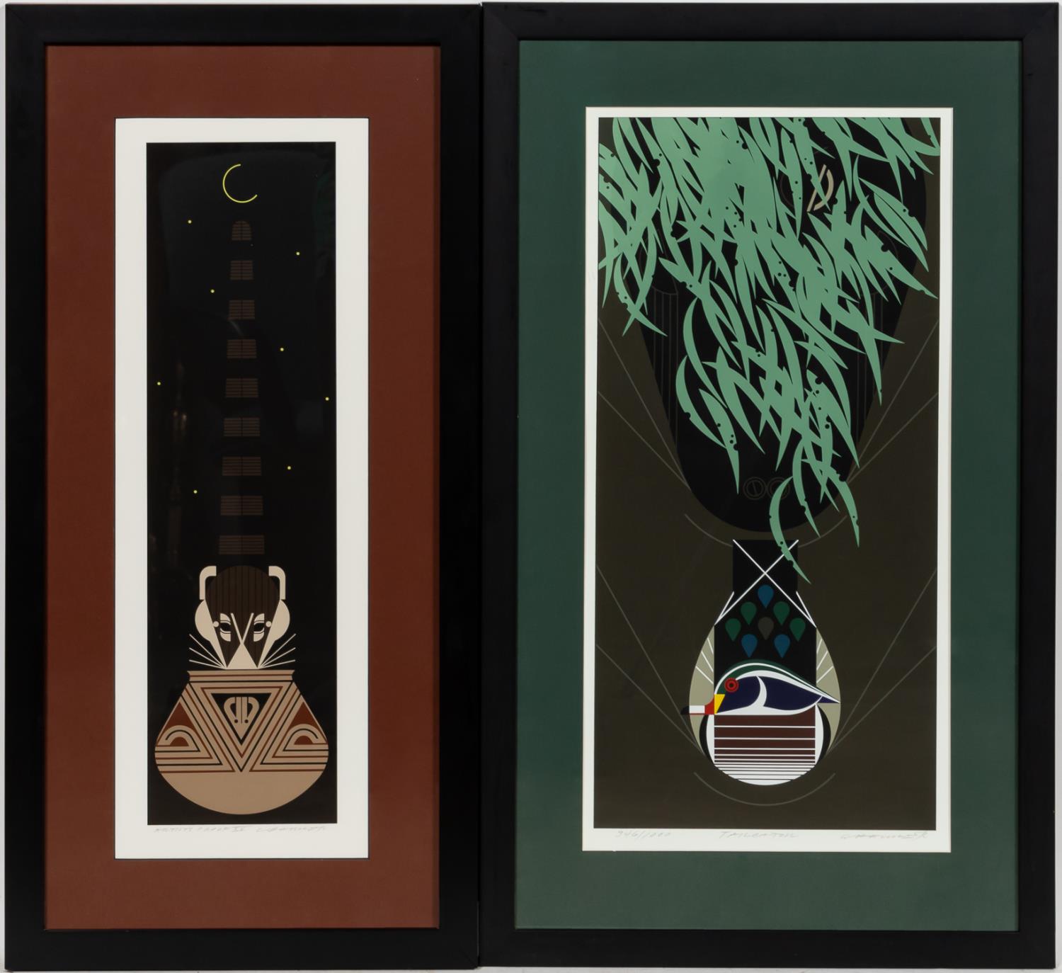 2 CHARLEY HARPER SERIGRAPH; POTLUCK