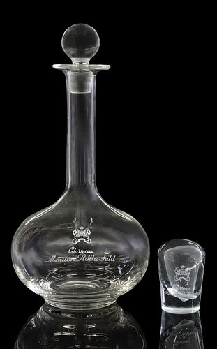 (2) CHATEAU MOUTON ROTHSCHILD GLASS