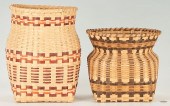 2 CHEROKEE BASKETS; AGNES WELC