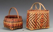 2 CHEROKEE RIVERCANE BASKETS1s