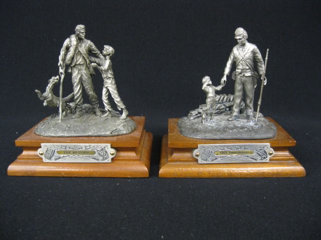 2 Chilmark Pewter Figurines ''The