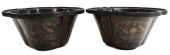 2) CHINESE BLACK LACQUER PAPIE