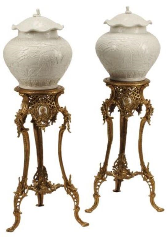2) CHINESE BLANC DE CHINE PORCELAIN