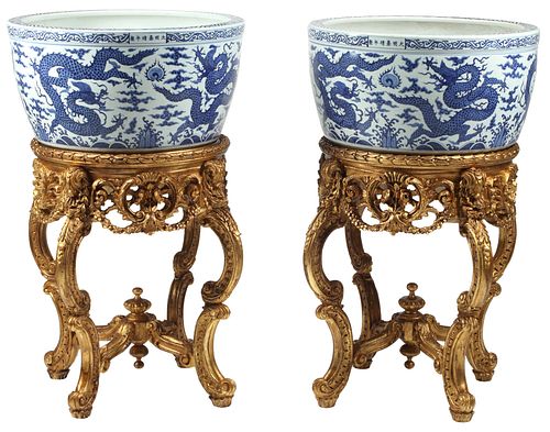 (2) CHINESE BLUE &AMP; WHITE