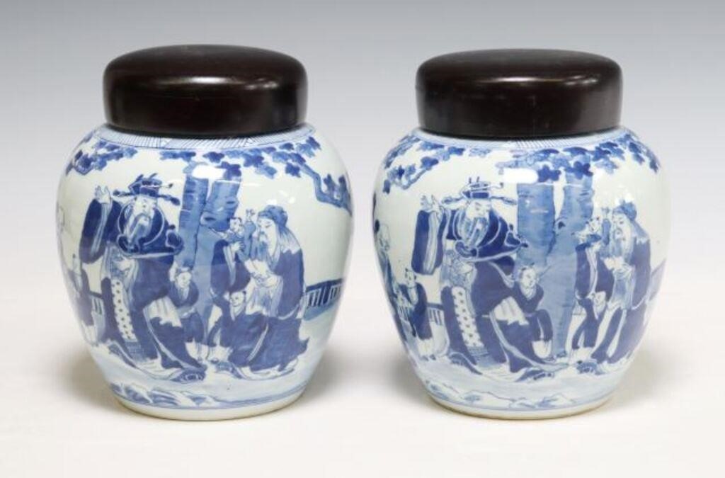 (2) CHINESE BLUE AND WHITE