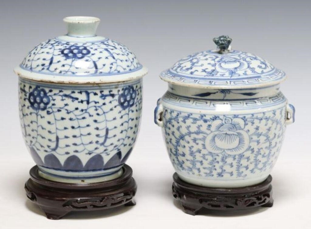 (2) CHINESE BLUE AND WHITE