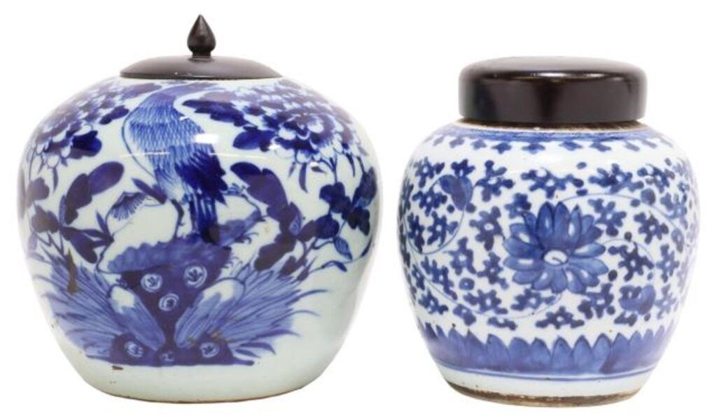 (2) CHINESE BLUE AND WHITE