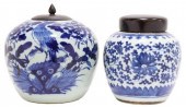 (2) CHINESE BLUE AND WHITE POR