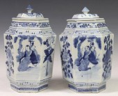 (2) CHINESE BLUE & WHITE PORCE