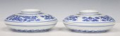 (2) CHINESE BLUE & WHITE COVER