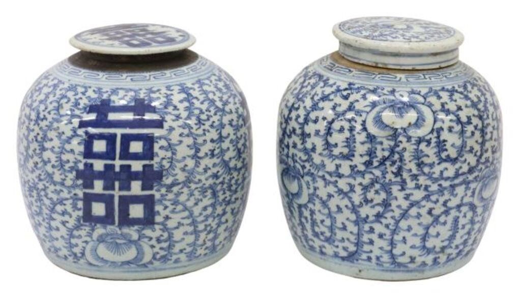 (2) CHINESE BLUE & WHITE