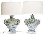 (2) CHINESE BLUE & WHITE PORCE