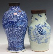 (2) CHINESE BLUE & WHITE PORCE